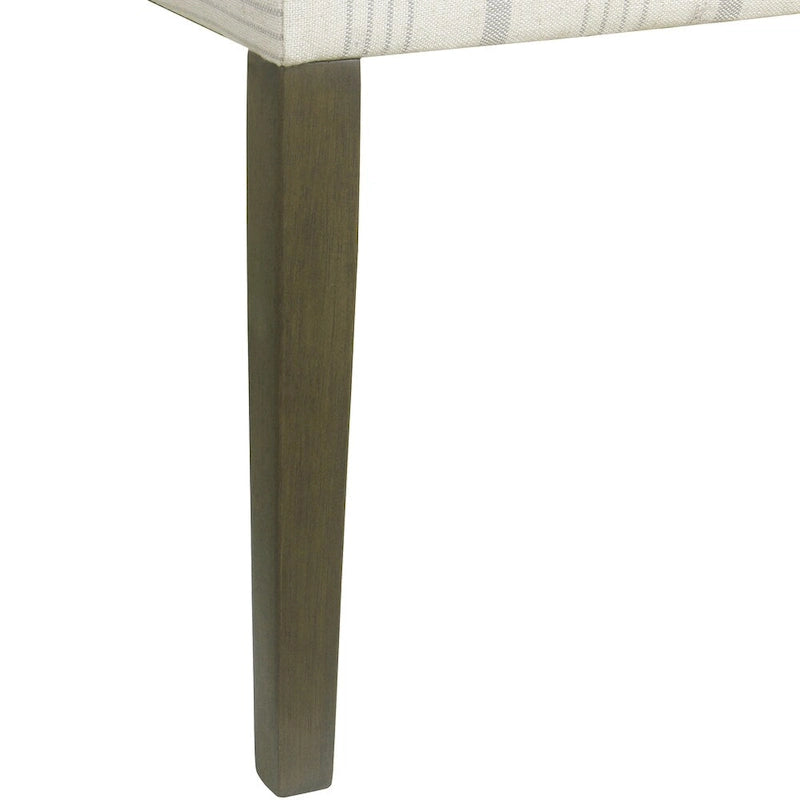 HomePop Classic Parsons Dining Chair - Dove Grey Stripe (Set of 2)
