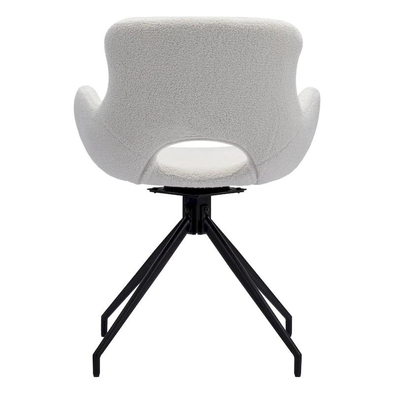 Swivel Dining Accent Chairs Set of 2 - N/A