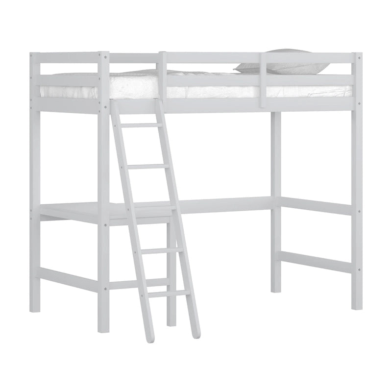 Hillsdale Caspian Wood Twin Loft Bed with Desk