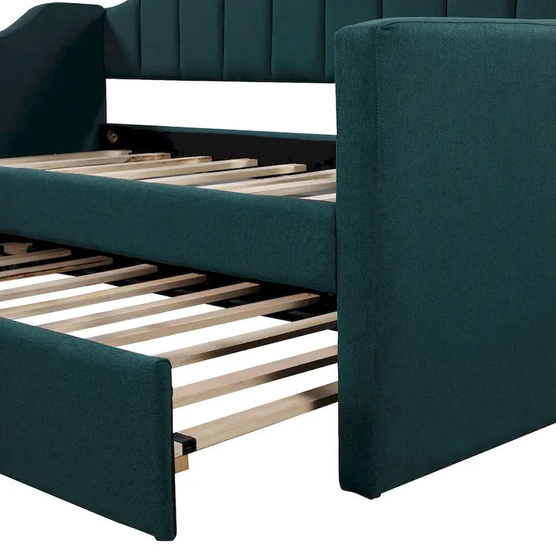 Nestfair Upholstered Twin Daybed with Trundle