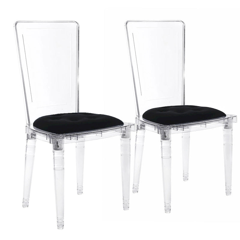 Hansel Transparent Acrylic Dining Chair (Set of 2)