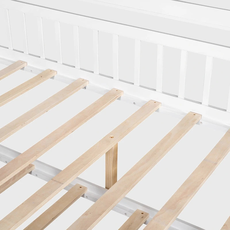 Full Size House Bed with Twin Size Trundle