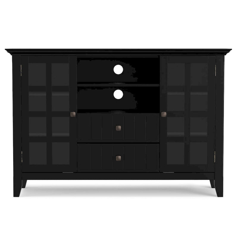 WYNDENHALL Normandy SOLID WOOD 53 inch Wide TV Media Stand For TVs up to 60 inches