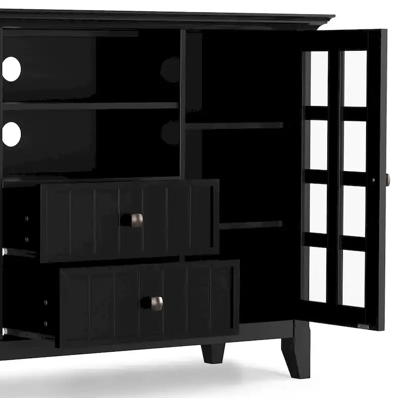 WYNDENHALL Normandy SOLID WOOD 53 inch Wide TV Media Stand For TVs up to 60 inches