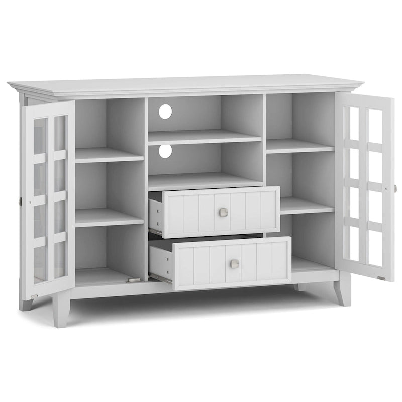 WYNDENHALL Normandy SOLID WOOD 53 inch Wide TV Media Stand For TVs up to 60 inches