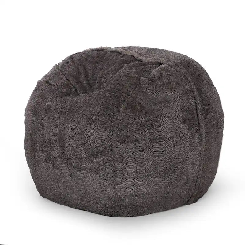 Greyrock Modern Glam Faux Fur Winter Bean Bag by Christopher Knight Home