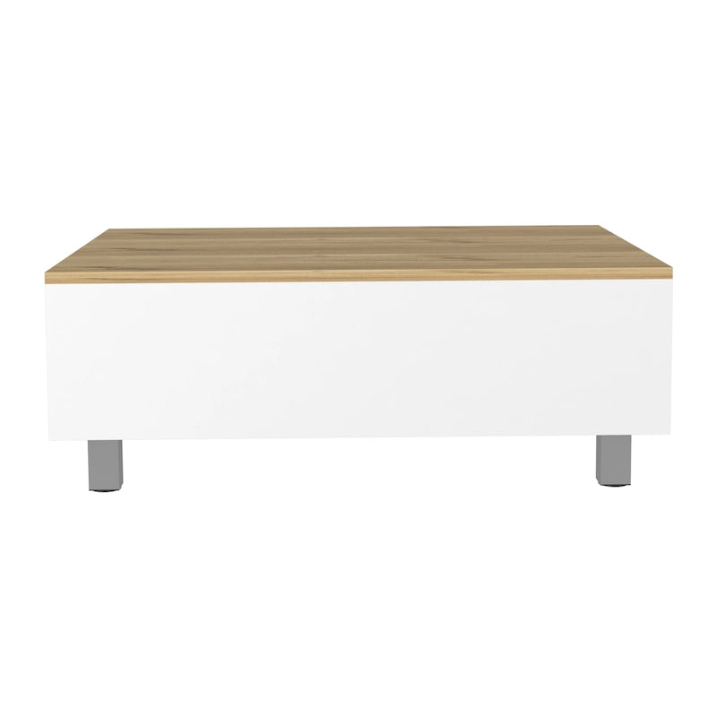 TUHOME Gambia Coffee Table with Lift Top, Concealed Storage and 4 Legs