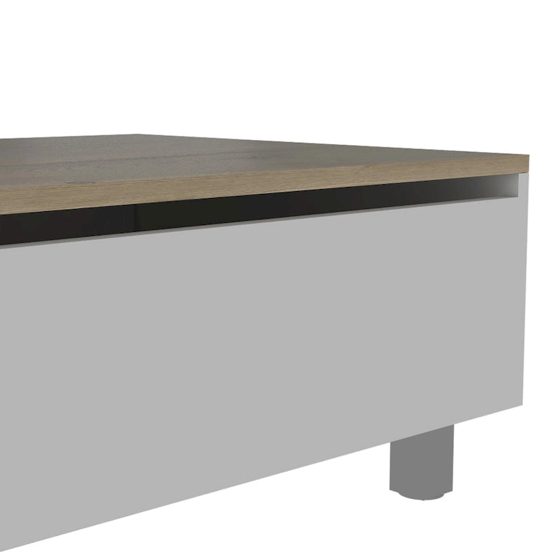 TUHOME Gambia Coffee Table with Lift Top, Concealed Storage and 4 Legs