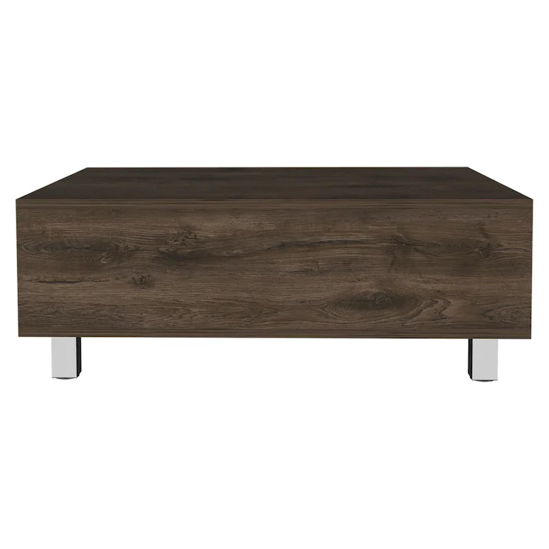 TUHOME Gambia Coffee Table with Lift Top, Concealed Storage and 4 Legs