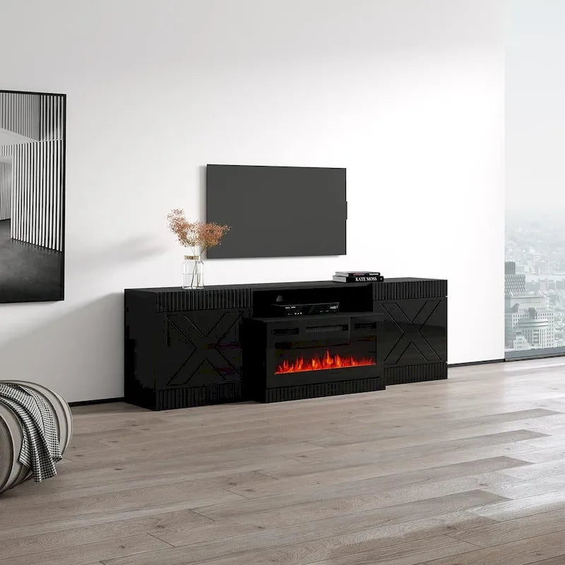 BL-01 Meuble TV avec cheminée