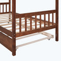 Simplistic Wooden House Bed with Trundle