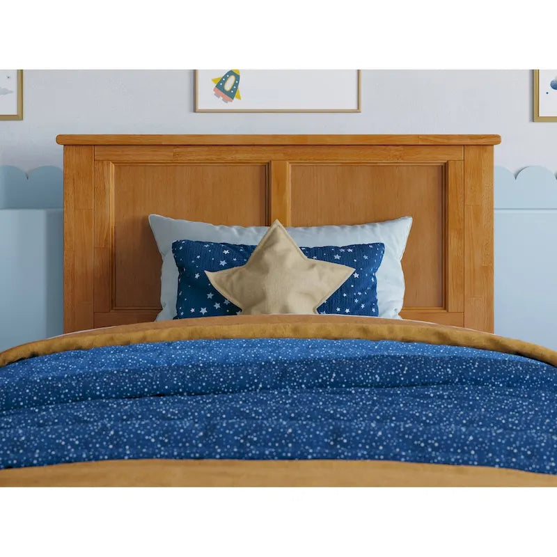 Madison Platform Bed with Matching Footboard and Twin Trundle