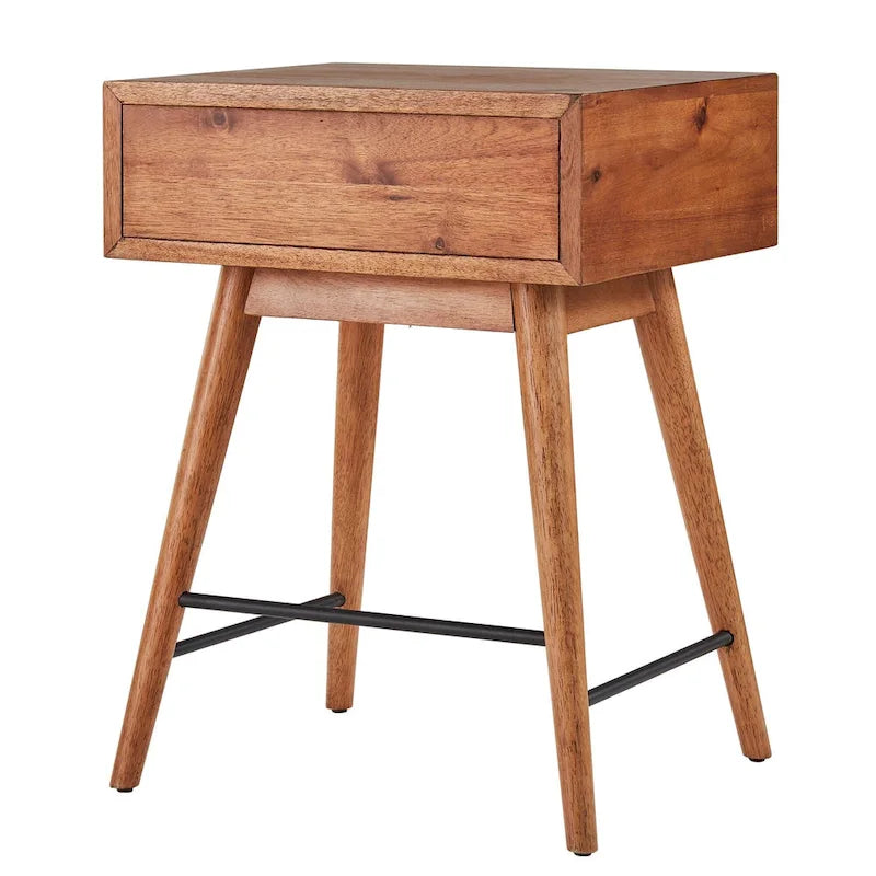 Aksel Wood 1-drawer End Table by iNSPIRE Q Modern