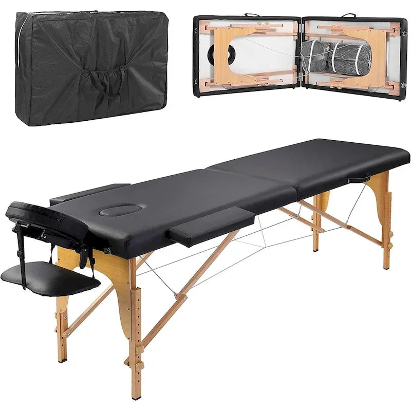Massage Table 84 Inches Long Portable with Carry Case Table