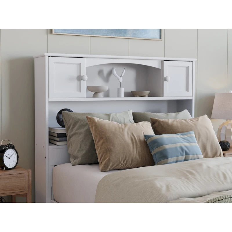 Hadley Platform Bed with Panel Footboard and Twin XL Trundle