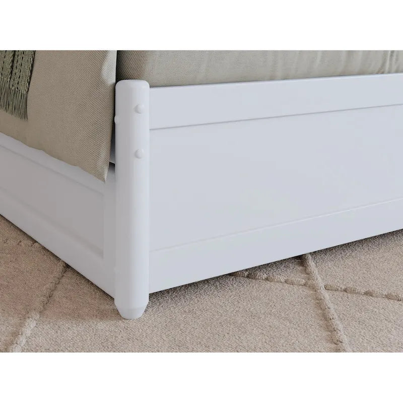 Hadley Platform Bed with Panel Footboard and Twin XL Trundle