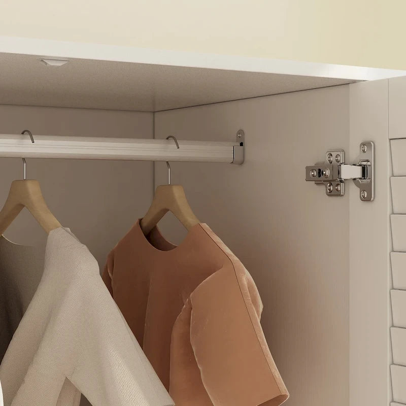 Bedroom Armoire Closet Armoire Wardrobe Closet Clothing Rod Drawer