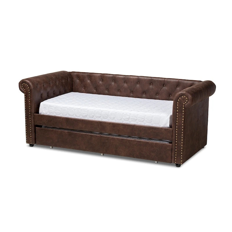 Carbon Loft Zoltowski Tufted Contemporary Daybed with Trundle