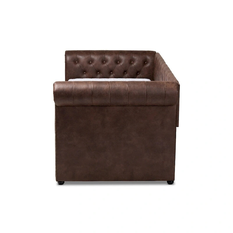 Carbon Loft Zoltowski Tufted Contemporary Daybed with Trundle
