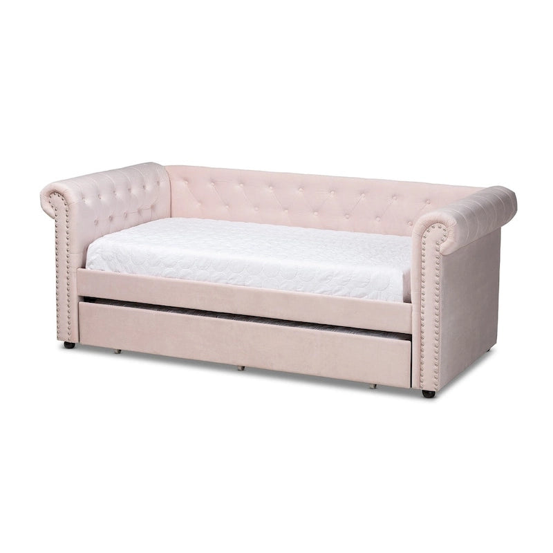 Carbon Loft Zoltowski Tufted Contemporary Daybed with Trundle