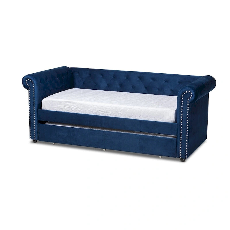 Carbon Loft Zoltowski Tufted Contemporary Daybed with Trundle