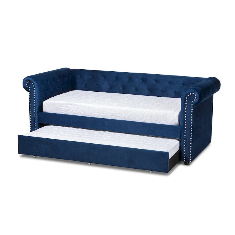 Carbon Loft Zoltowski Tufted Contemporary Daybed with Trundle
