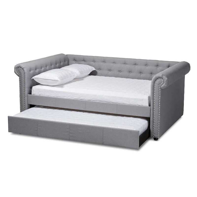 Carbon Loft Zoltowski Tufted Contemporary Daybed with Trundle