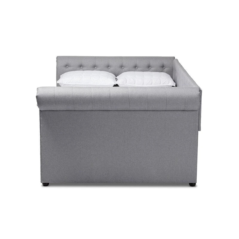 Carbon Loft Zoltowski Tufted Contemporary Daybed with Trundle