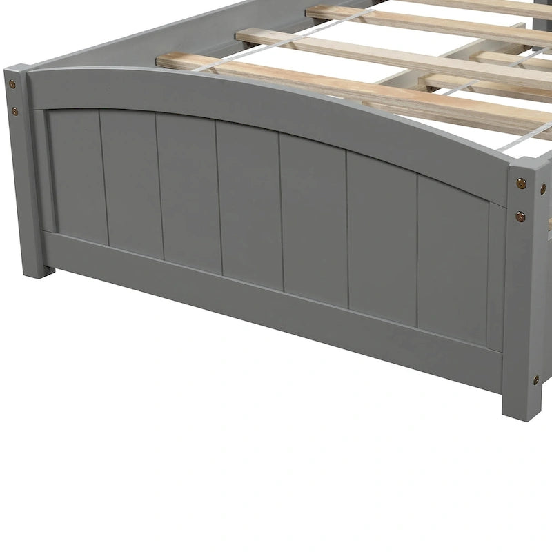 Twin size Platform Bed with Trundle