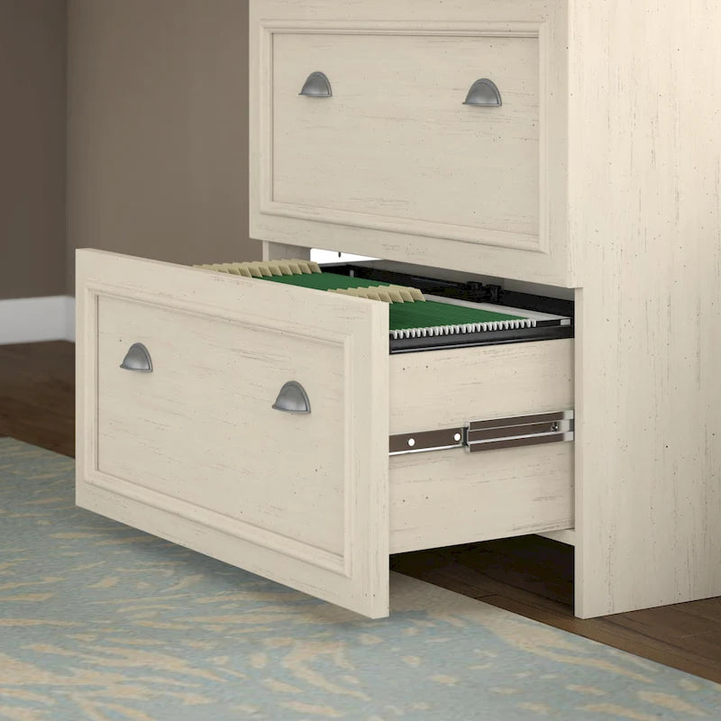 Fairview 60W Desk with Hutch, and Storage Set by Bush Furniture