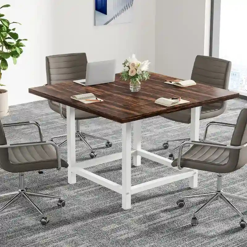 6.5 Ft Conference Room Table, Rectangle 78.74L X 39.2W X 29.52H Inches,2 Separate Piece - 78.74L X 39.2W X 29.52H