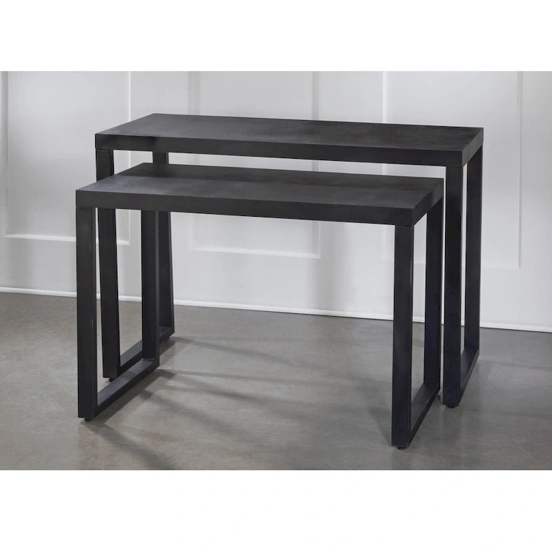 Tables modernes en métal noir