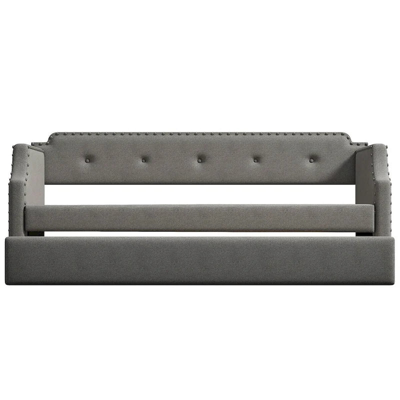 Merax Twin Upholstered Daybed with Trundle
