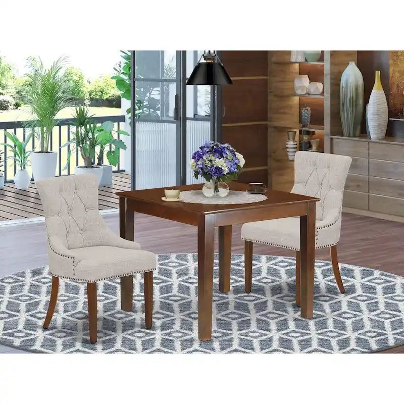 East West Furniture Kitchen Table Set- a Dining Room Table and Kitchen Chairs