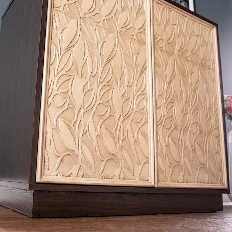 Meuble bas de transition en bois brun