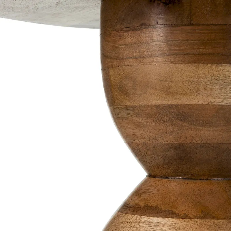 Sagebrook Home Mango Wood Hourglass Accent Table Wood - 16 x 16 x 19