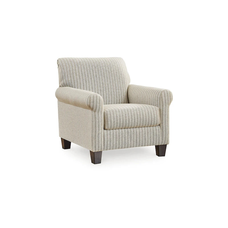 Signature Design by Ashley Valerani Brown/Beige Accent Chair - 36W x 36D x 36H