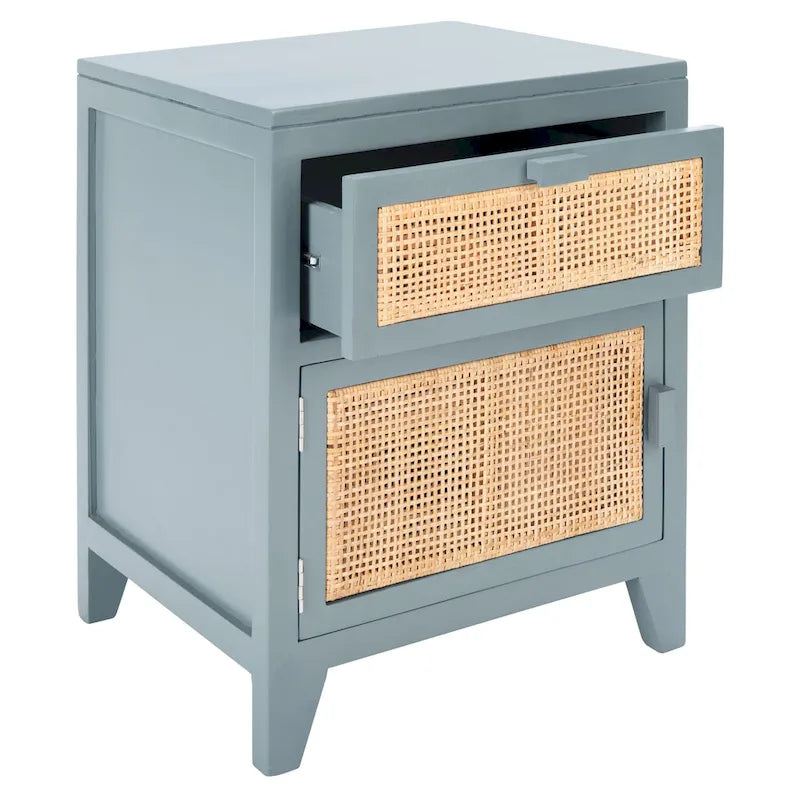 SAFAVIEH Dalia Coastal 1-Drawer 1-Door Nightstand