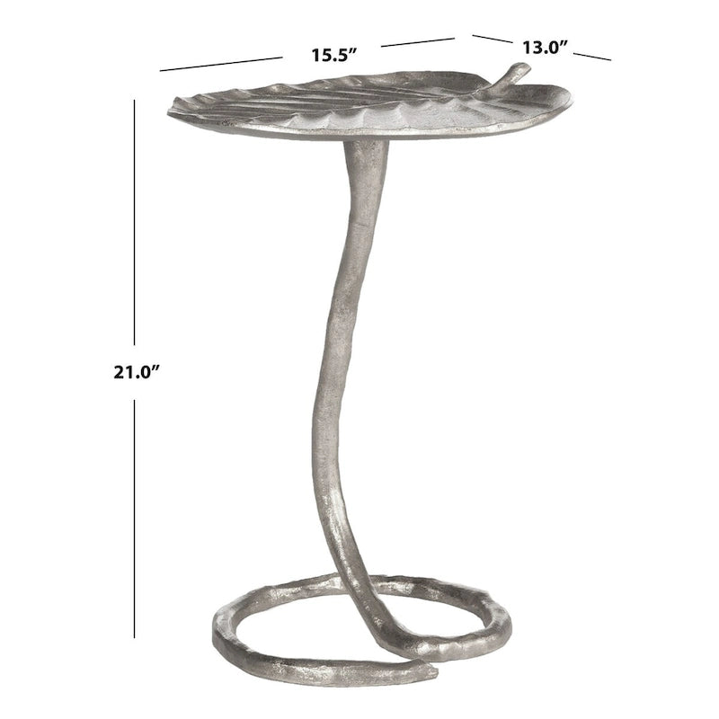 SAFAVIEH Sharlene Gold Side Table - 15 x 13 x 21 - 15Wx13Dx21H
