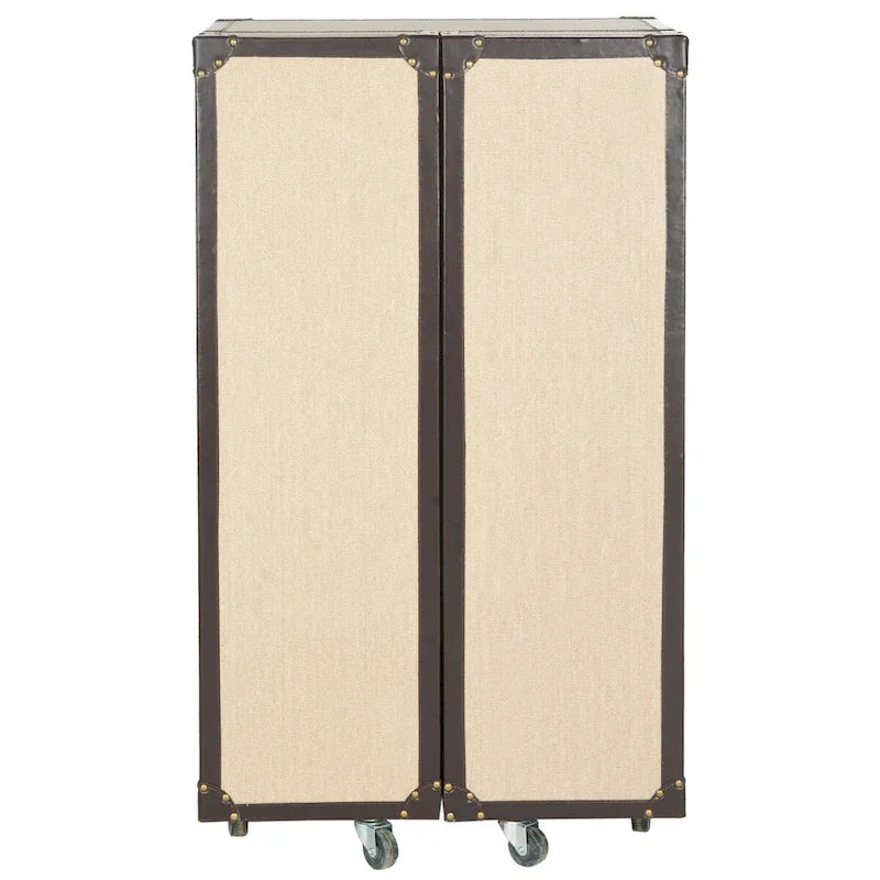 SAFAVIEH Krista Storage Beige Bar Cabinet - 23.6 x 17.7 x 42.1 - 24Wx18Dx42H