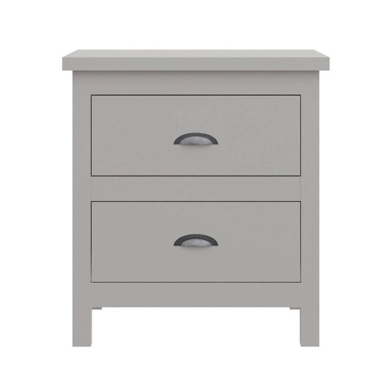 Yes4wood Nightstand with Drawers, Solid Wood