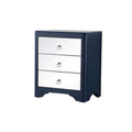 3-Drawer Mirrored Accent Chest