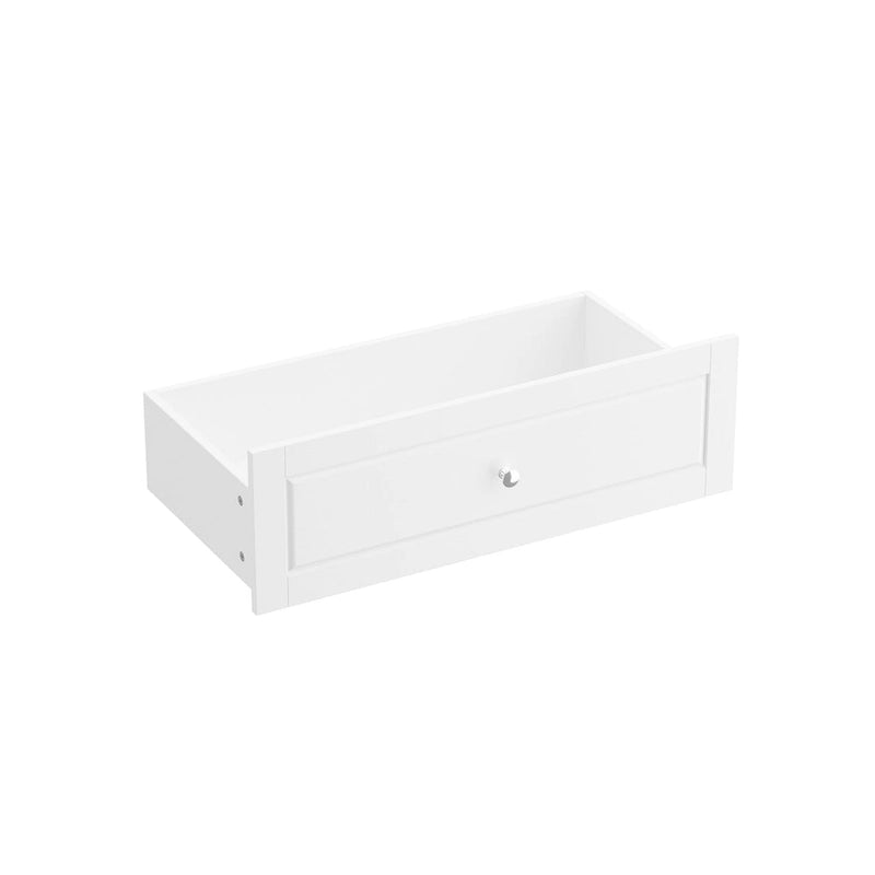 55.1 Dresser with Silver Accents: Sleek and Spacious Organizer Chest