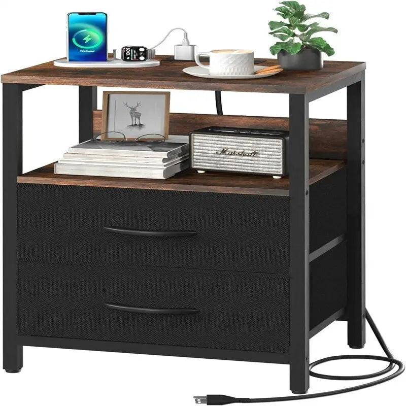 Nightstand with Charging Station