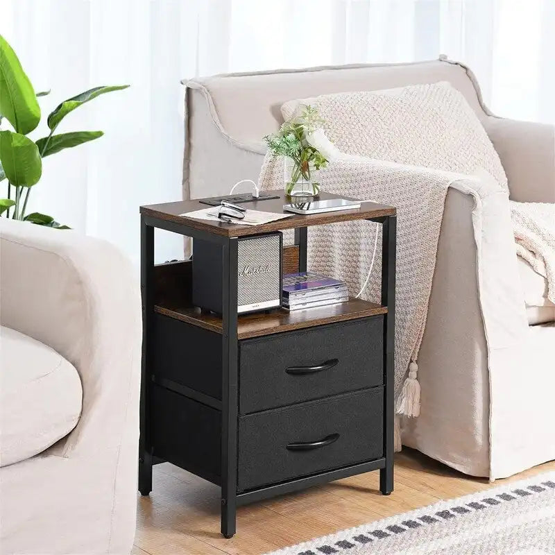 Nightstand with Charging Station