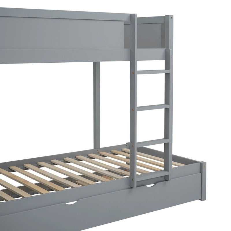 Twin Bunk Bed with Twin size Trundle