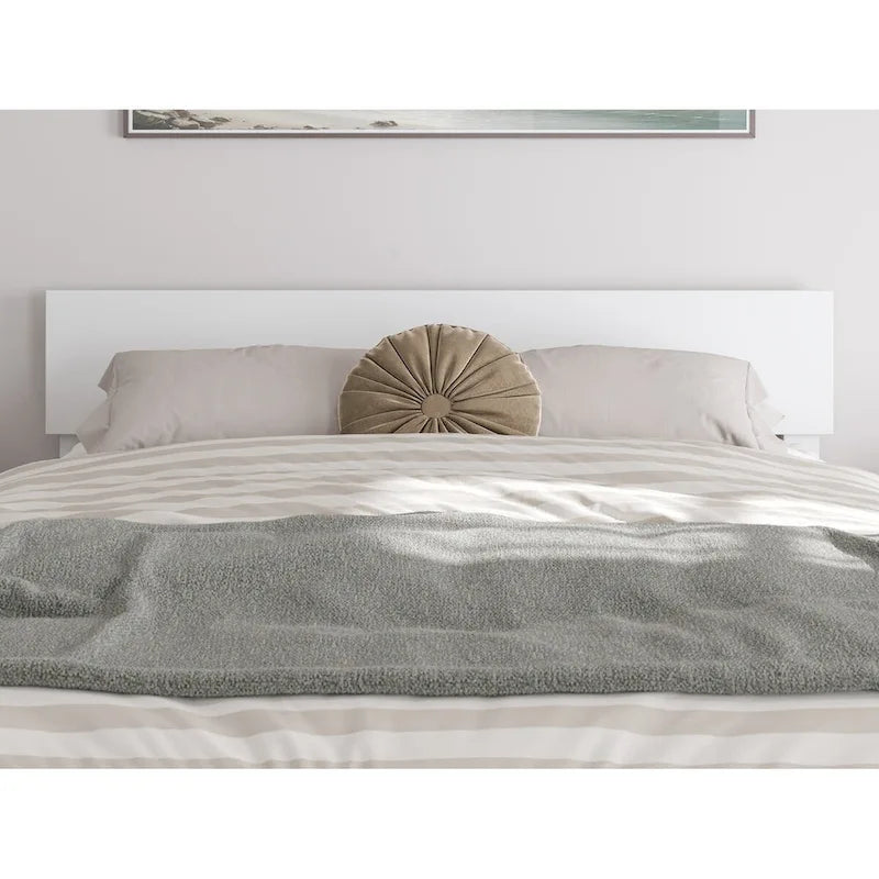 Wesley Platform Bed with Panel Footboard and Twin XL Trundle