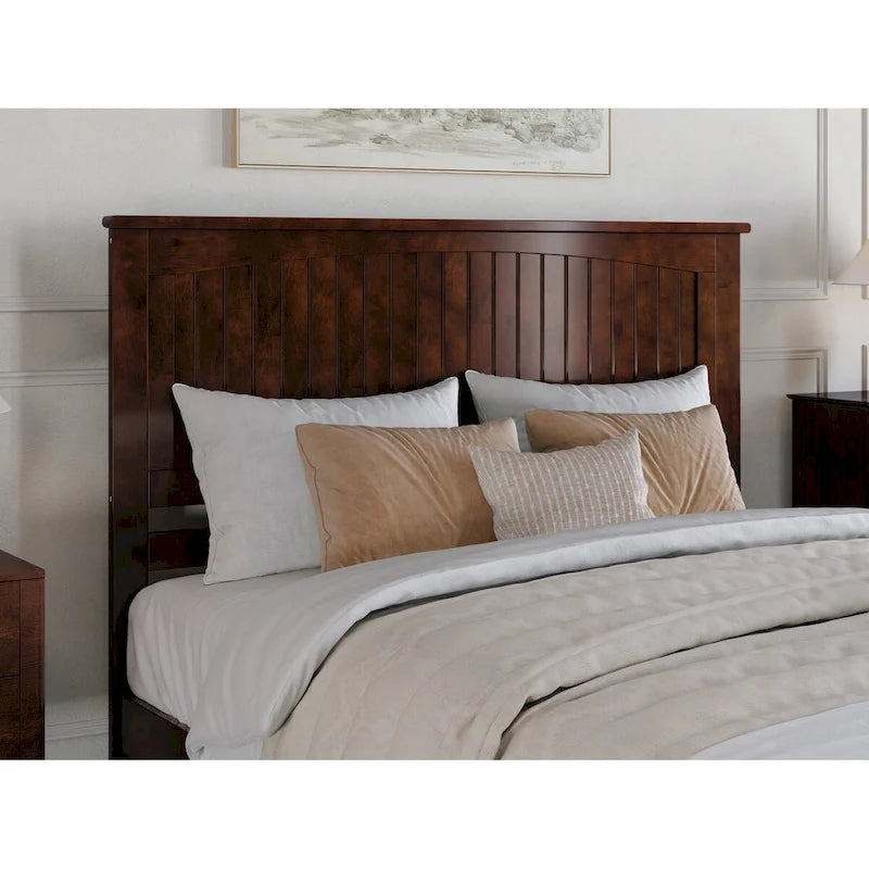 Malta Platform Bed with Panel Footboard and Twin XL Trundle