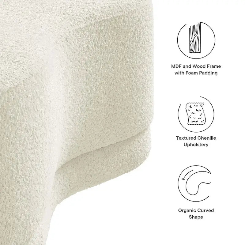 Nimbus 48 Upholstered Ottoman Bench
