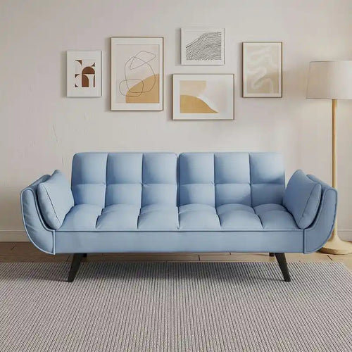 Canapé Futon 57, Canapé-lit Pliant Convertible Fauteuil Inclinable pour Salon